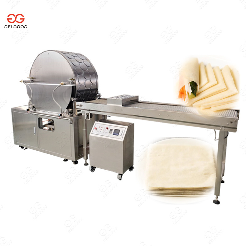 Commercial Electric Automatic Ethiopian Lumpia Wrapper Maker Spring Roll Making Injera Machine