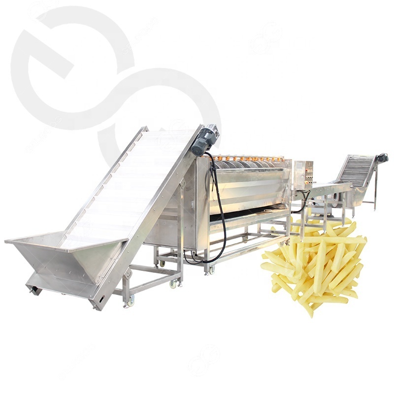 Automatic Potato Chips Production Line Frozen French Fries Making Machine