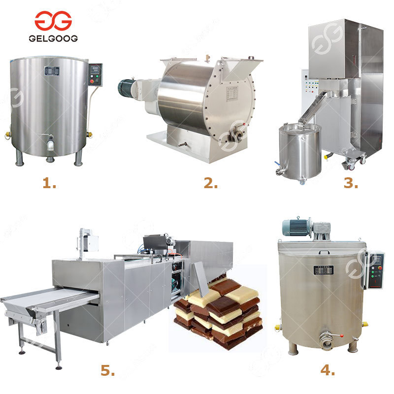 Stainless Steel Multifunctional Automatic Chocolate Bar Molding Processing Production Line Machinery Chocolate Making Machine