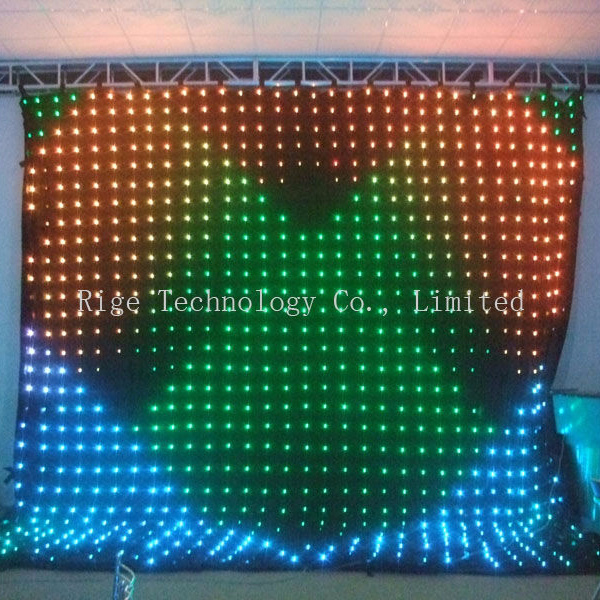 Newest Multiple lighting effect flexible soft LED video star curtain light for background