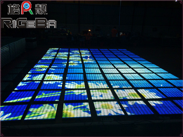 NEWEST 610*610MM super slim portable P10 video led Dance Floor tiles