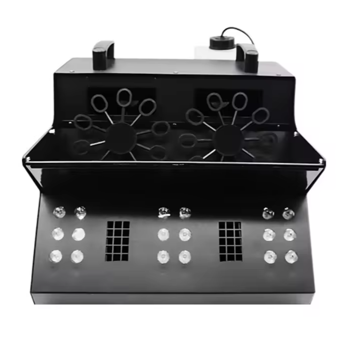 High-quality LED Smoke Bubble Machine 2000W Remote Control 3in1 Smoke Bubble Machine Bar Wedding Stage Bubble Machine