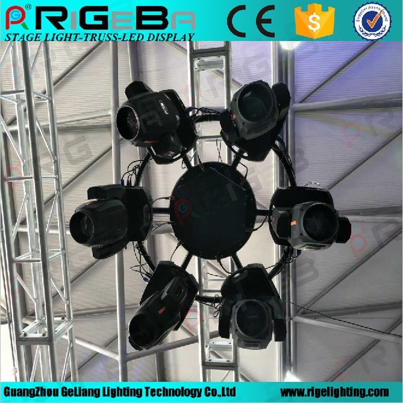 Rigeba aluminum rotating circle truss diameter 1.15m / 1.5m DMX control stage truss