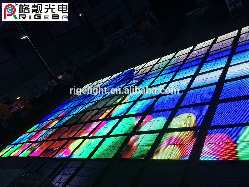 NEWEST 610*610MM super slim portable P10 video led Dance Floor tiles