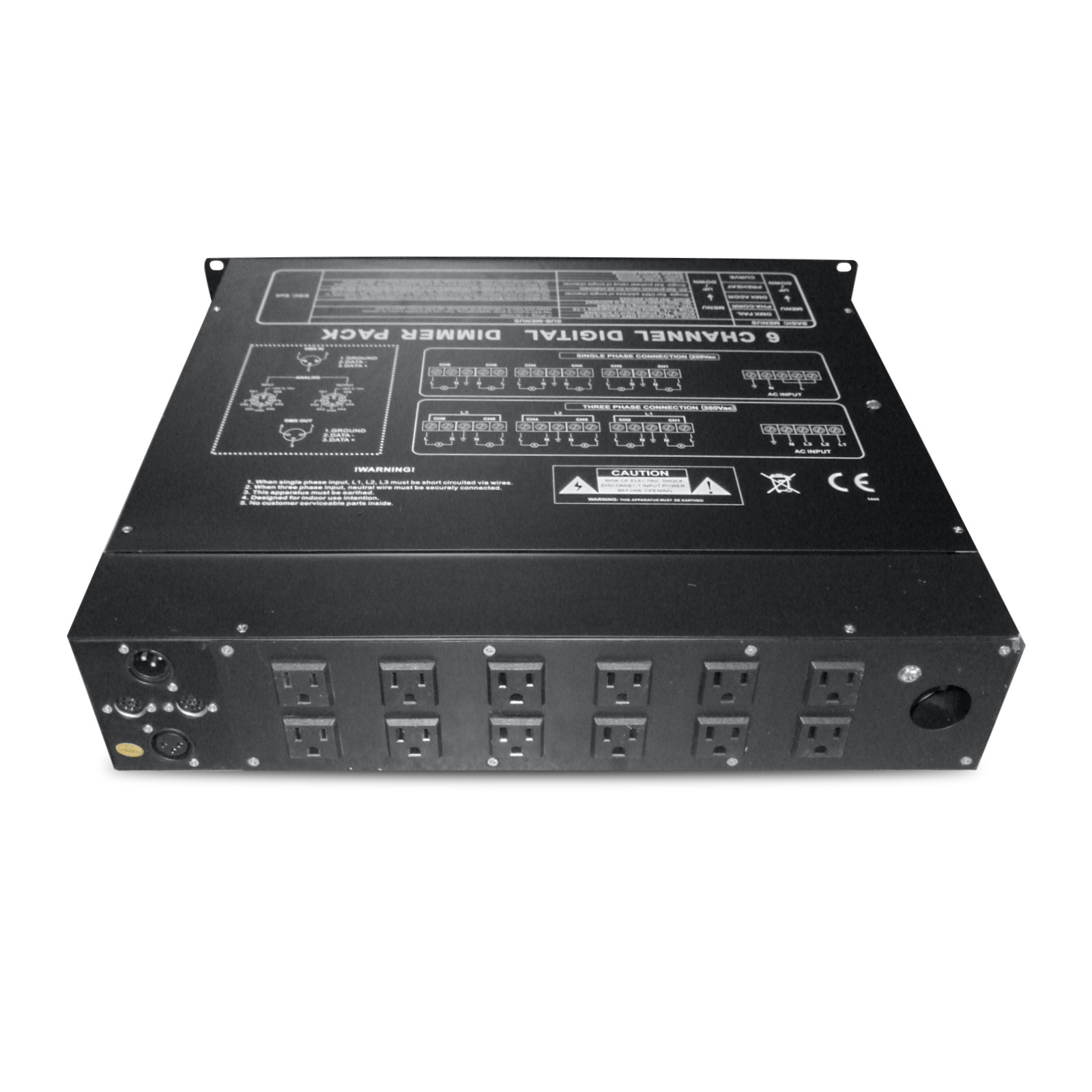 6 Channel digital Dimmer Pack DMX 512 Console Stage Light