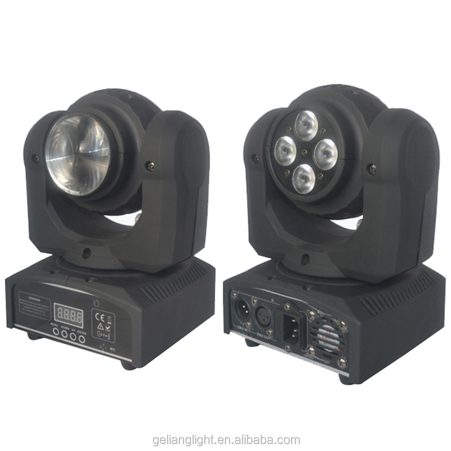 RGBW 4in1 4x10W 1X10W double side LED beam moving head