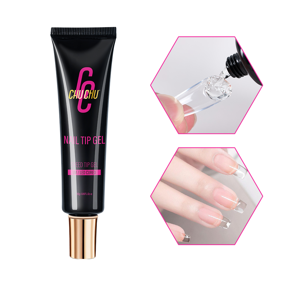 New Upgraded Formula 30g Solid Nail Tips Gel Long Lasting Super Strong Adhesive Nail Glue Gel for Press on Nails