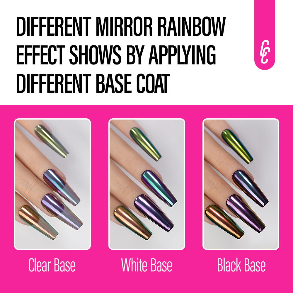 Factory Price Gel Nail Polish Private Label Magic Chrome Liquid 24Colors Liquid Mirror Powder