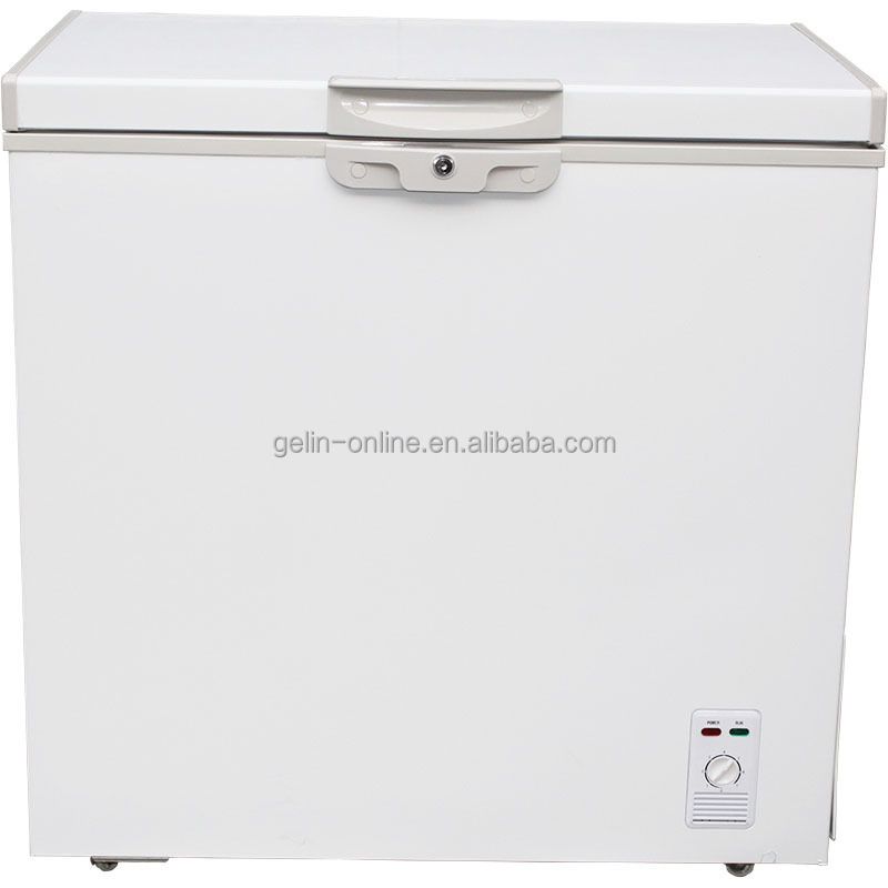 Nice Price 200L Single top open door chest freezer with Glass Top