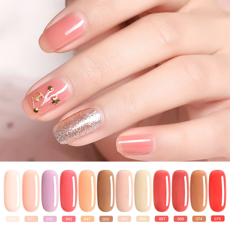 ORI Spring and summer Ice through jelly new nail oil glue Ice through the gem color nail salon special phototherapy glue