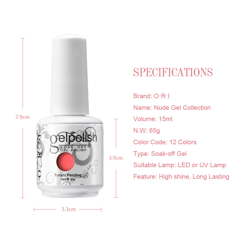 ORI Spring and summer Ice through jelly new nail oil glue Ice through the gem color nail salon special phototherapy glue