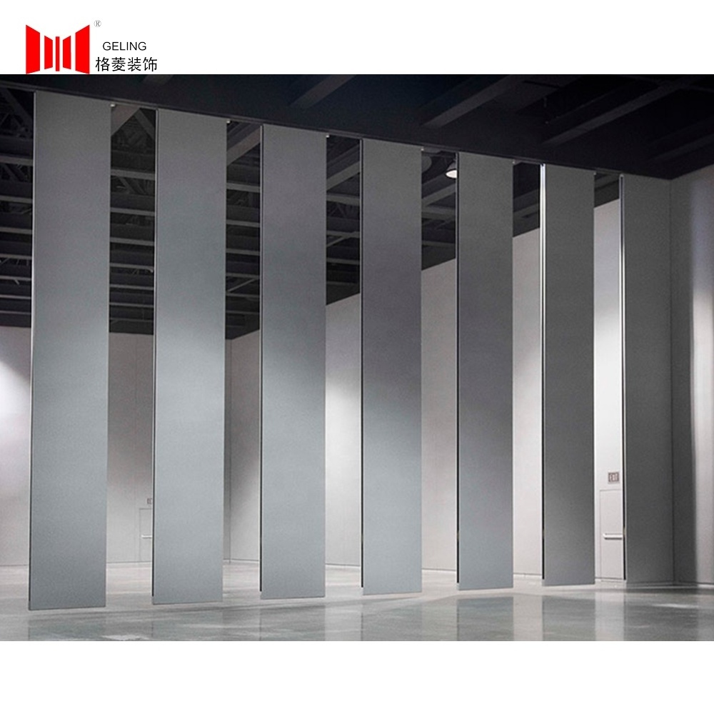 New conference hall event panel hotel banquet soundproof partition mobile sliding door foldable movable wall acoust partit wall