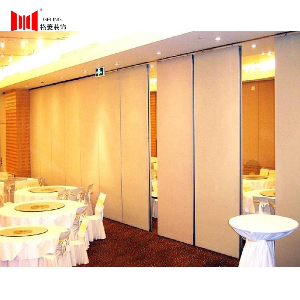 Cheapest fabric surface acoustic soundproof movable folding partition wall panel divider for meeting room