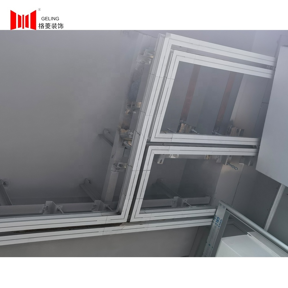 Aluminum alloy material track guide rail for movable operable partition wall