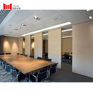 Cheapest fabric surface acoustic soundproof movable folding partition wall panel divider for meeting room