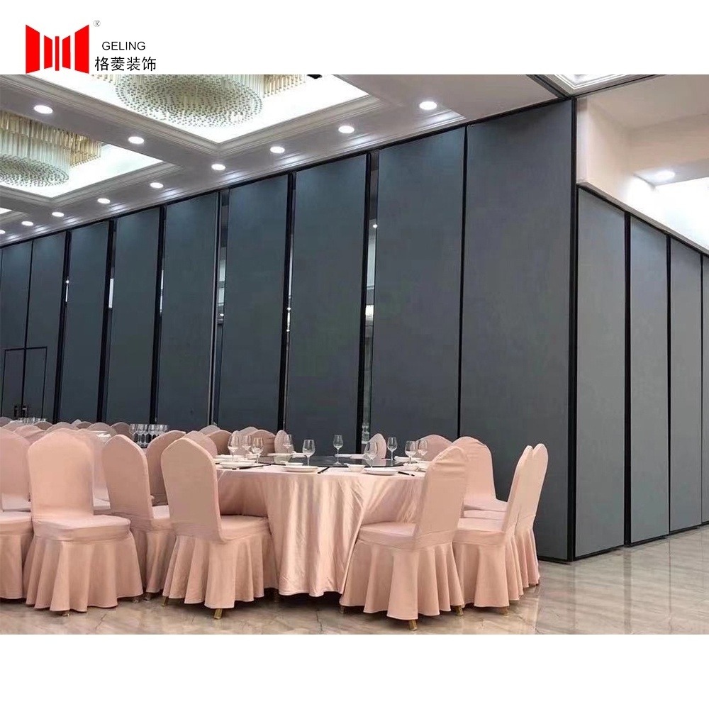 Cheapest fabric surface acoustic soundproof movable folding partition wall panel divider for meeting room