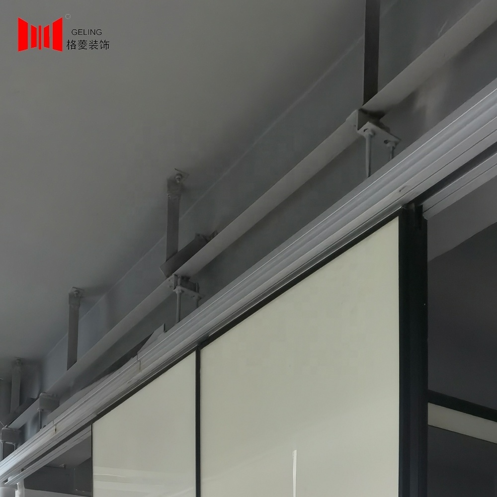 Aluminum alloy material track guide rail for movable operable partition wall