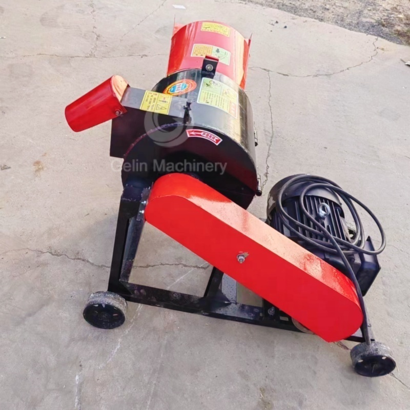 alfalfa hay grass straw crusher chaff cutter machine for animal feed