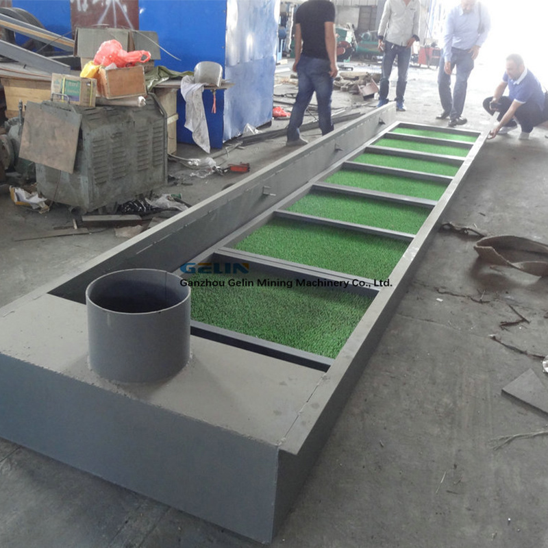 High Recovery Rate Alluvial Gold Panning Rubber Carpet Sluice Mat