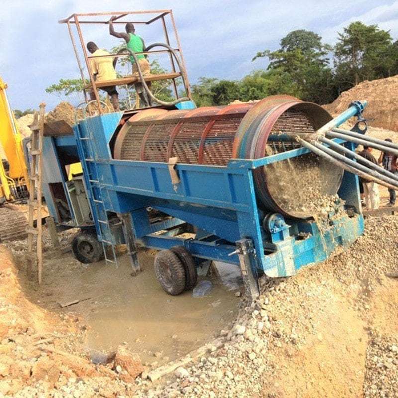 Turnkey project small simple gold trommel screen washing plant