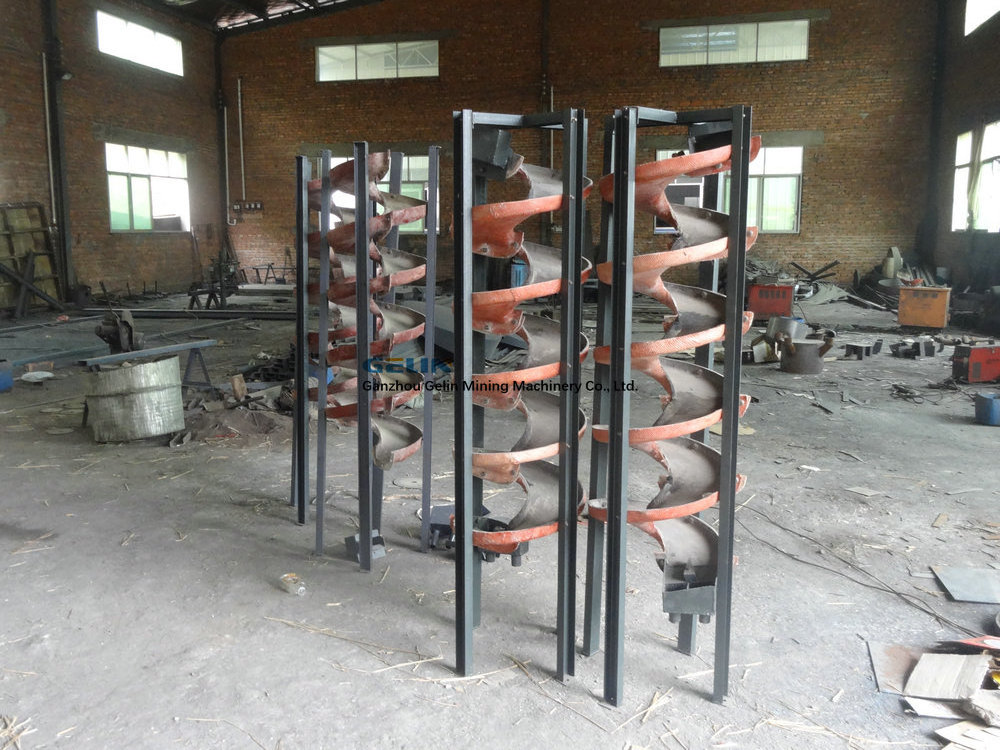 Gravity Heavy Mineral Separating Machine Small Spiral Chute Laboratory Spiral Separator For Ore