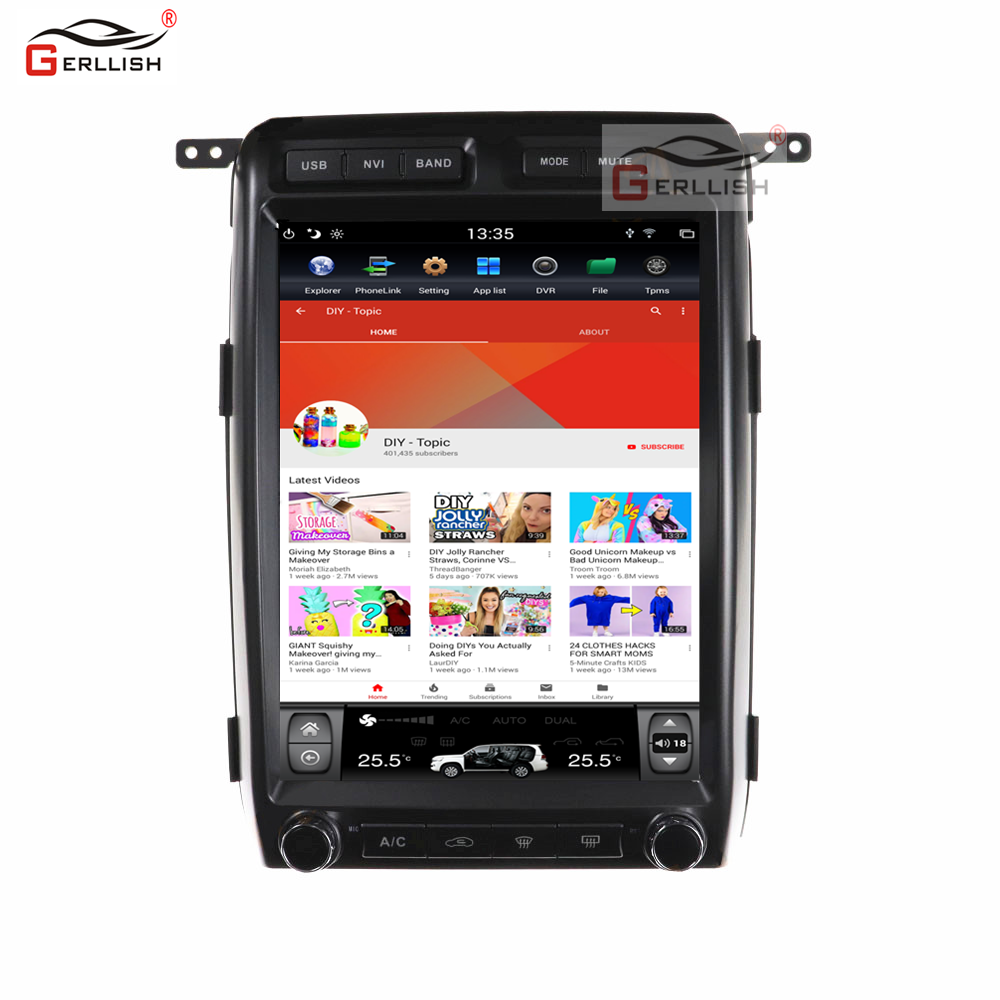 Full touch screen 12 inch android car dvd player gps navigation for Ford Raptor F-150 2009-2013