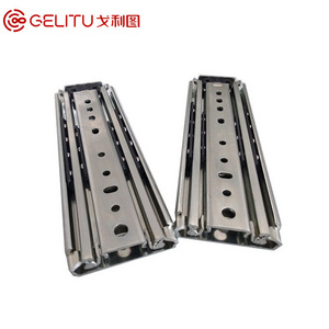 GELITU 76mm 500LBS Hardware Heavy Duty Drawer Slides 100%Extension Runner for Drawer Telescopic Slides for RV VAN