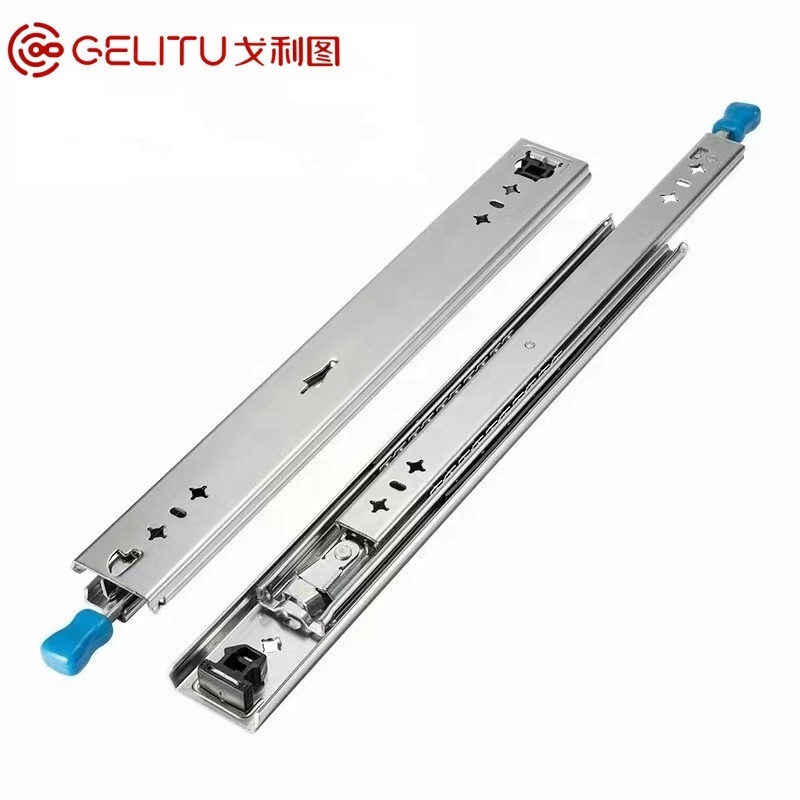 76MM long heavy duty drawer slides furniture ball bearing drawer slides locking heavy drawer slides channel 1500mm