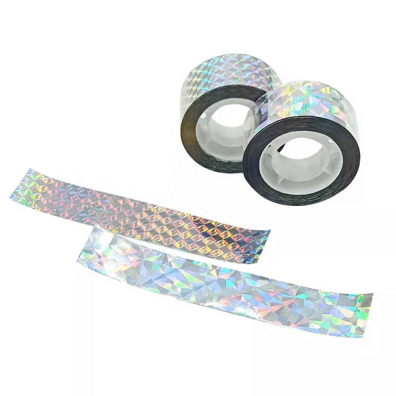 1''x165Ft Holographic Bird Deterrent Reflective Scare Tape Ribbon Outdoor to Keep birds away