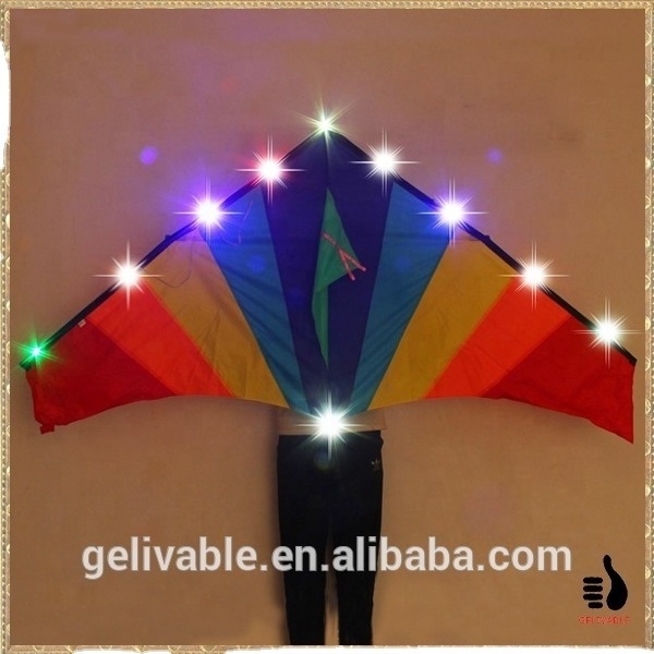 Chinese cheap simple new led night ozone kite from the kite factory