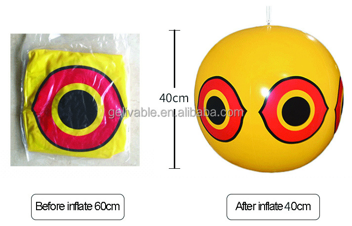 Bird repeller laser reflective terrible owl eyes balloon Visual Deterrent Inflatable balloons