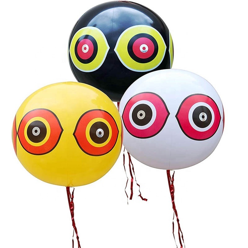 Bird repeller laser reflective terrible owl eyes balloon Visual Deterrent Inflatable balloons