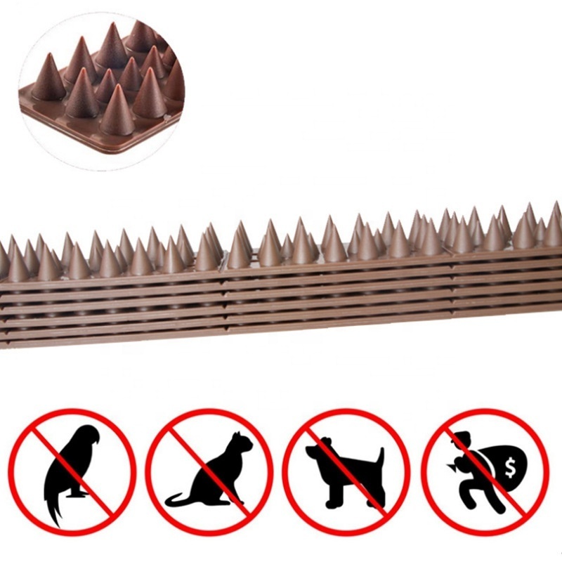 Wholesale Bird Cat Deterrent Repellent Device Wall Fence 30cm 50cm Plastic Spikes from factory