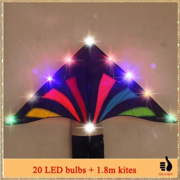 Chinese cheap simple new led night ozone kite from the kite factory