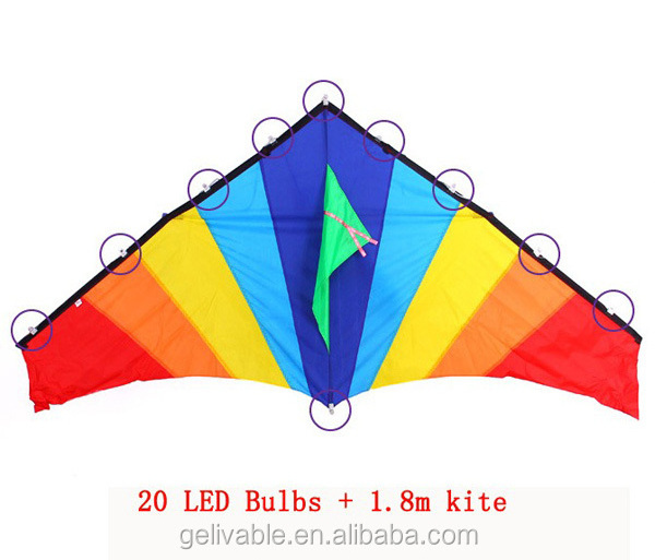 Chinese cheap simple new led light kite from the kite factory