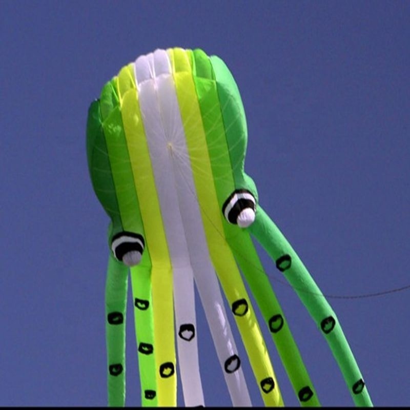 china hot sales  15m inflatable large octopus  soft 3D kite for adults outdoor  from weifang kite factory