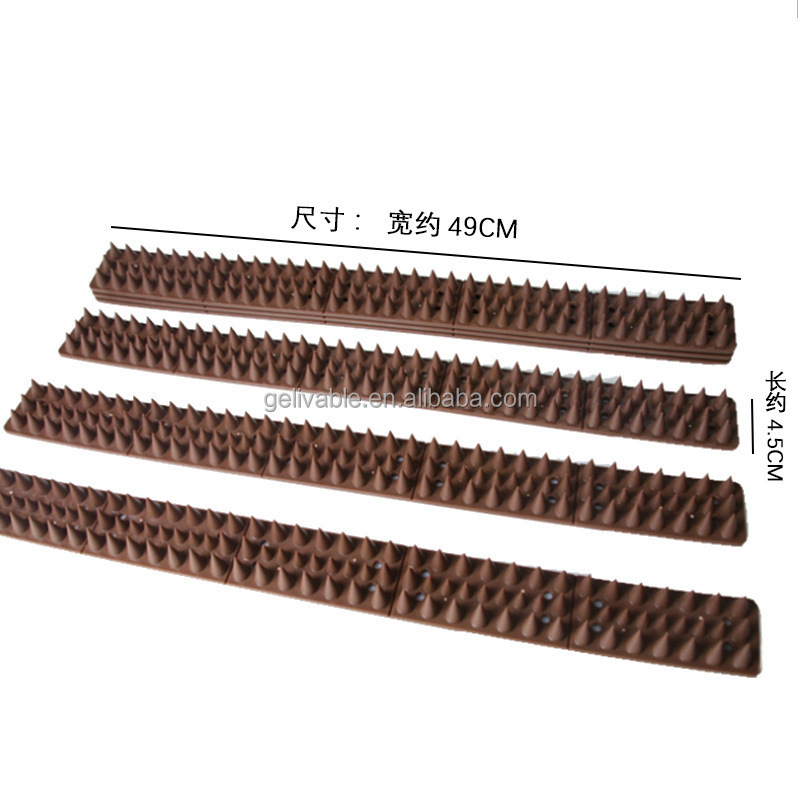 Wholesale Hot Sale Anti Cat Bird  Deterrent Plastic Fence  Spikes Strips bird Repellent Device