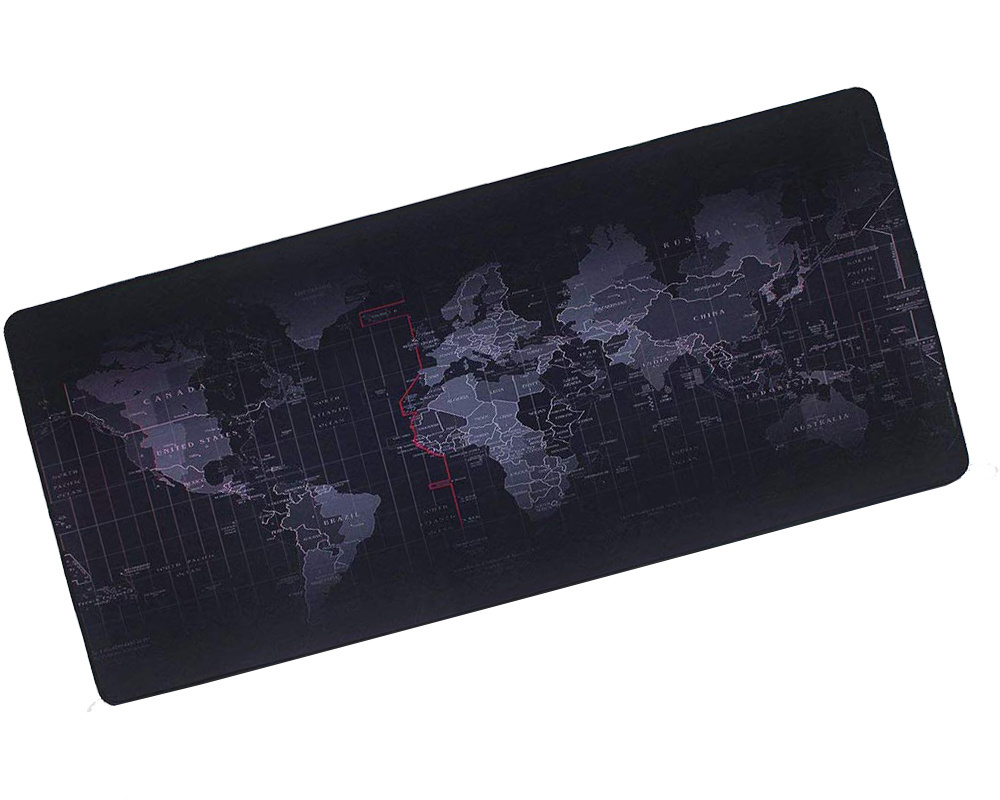 New World Map Speed Locking Edge Large Natural Rubber Mouse Pad Waterproof Game Desk Mouse pad Mat for  Warcraft Dota LOL