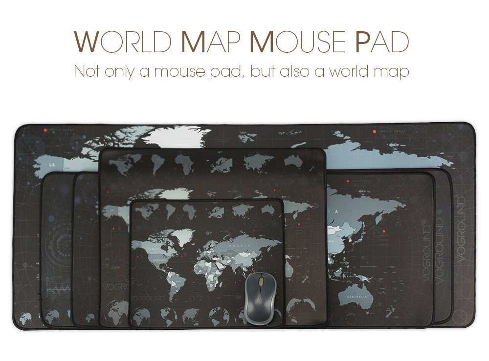 New World Map Speed Locking Edge Large Natural Rubber Mouse Pad Waterproof Game Desk Mouse pad Mat for  Warcraft Dota LOL