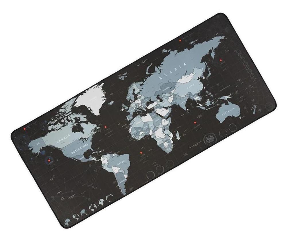 New World Map Speed Locking Edge Large Natural Rubber Mouse Pad Waterproof Game Desk Mouse pad Mat for  Warcraft Dota LOL