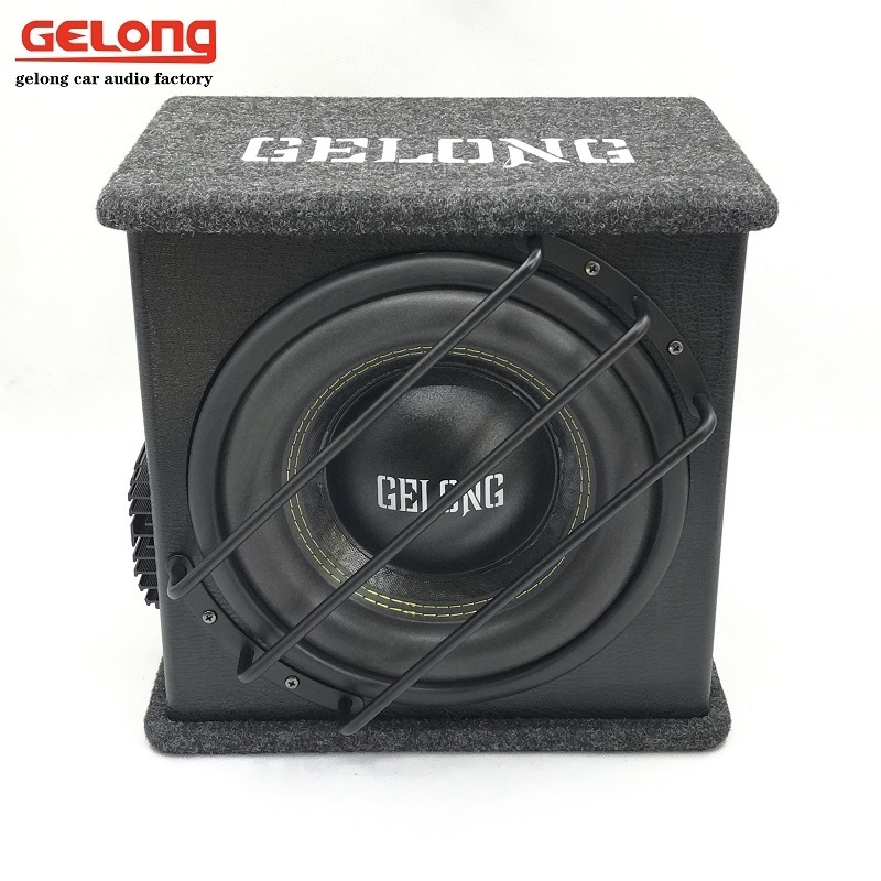 Gelong car audio bass tube boxs ub woofer with amplifier speakers Direct Manufacturer New Style PRO 1200w Audio active 12V 10 In