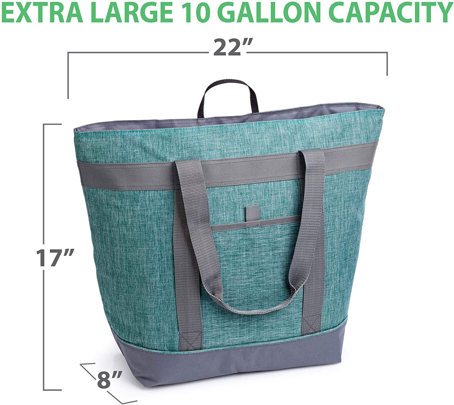 Gelory New Large Insulated Waterproof Beach Cooler Bag Women Reusable Grocery Tote Hand Carry Insulated Lunch Bag