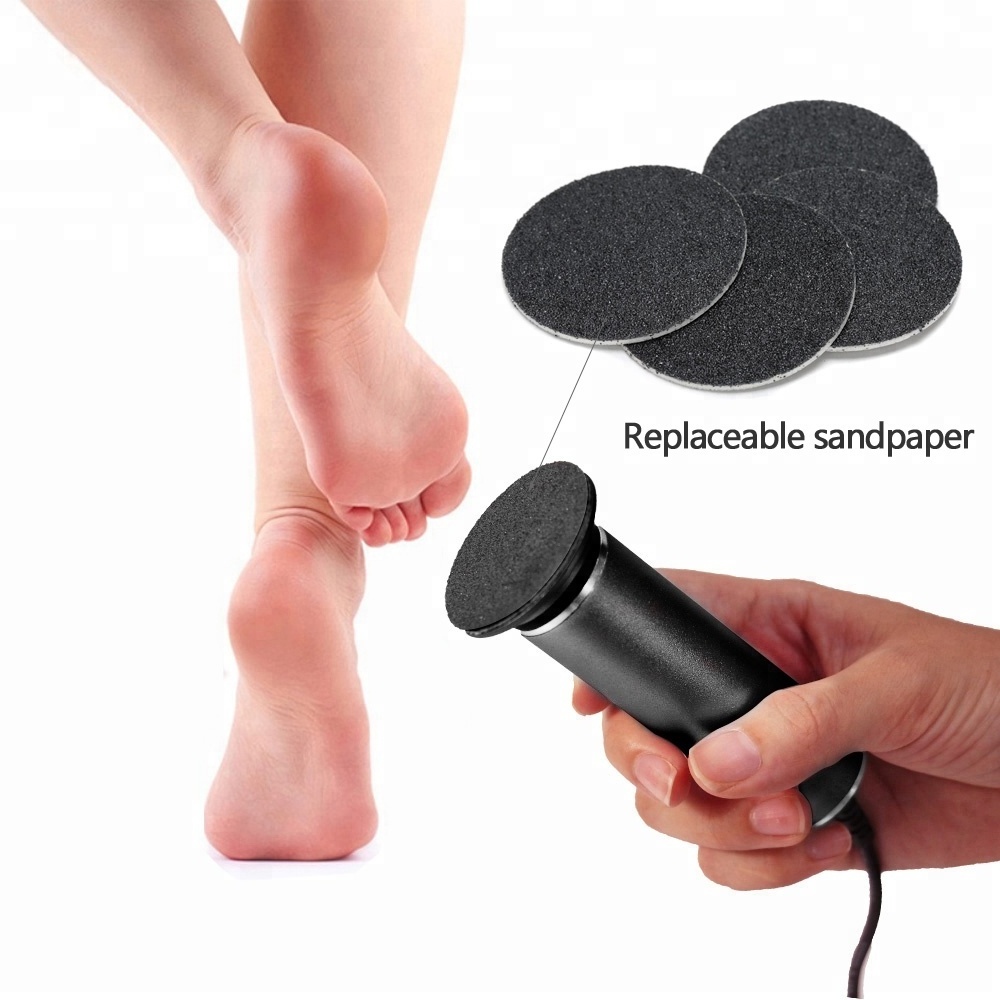 Creative pedicure products foot file callus remover kit with 80 100 120 mesh replaceable sandpaper