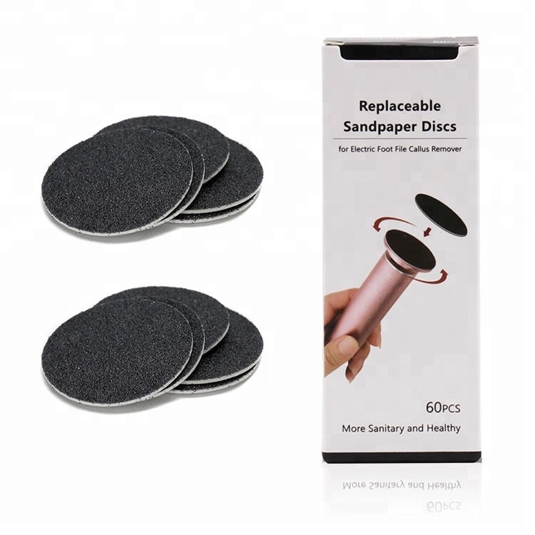 Pedicure Care Tool with Replaceable Sandpaper Discs Electric Foot File For Removing Dead Skin / Corns / Callus