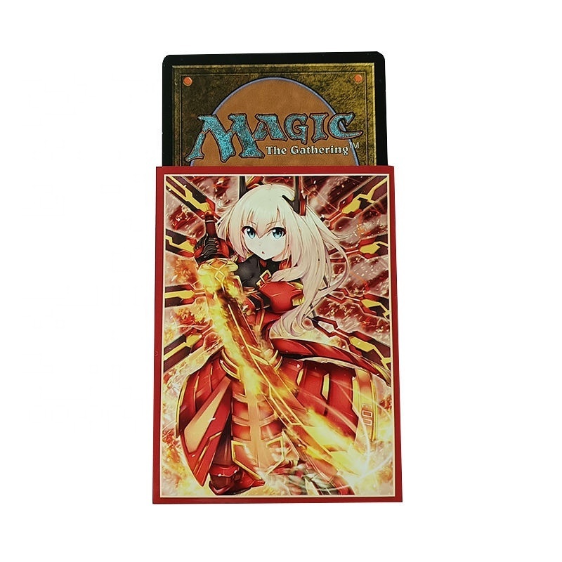 Wholesale Sexy Art Printing Card Sleeves Custom Mtg Yugioh Tcg Magic Game Cards Deck Protector Trading Anime Holder Sleeve