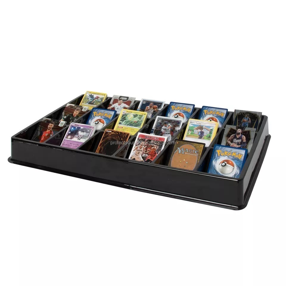 18 Slot Card Sorting Tray For Trading Baseball Pokemon Yu Gi Oh And Magic The Gathering Playing Cards