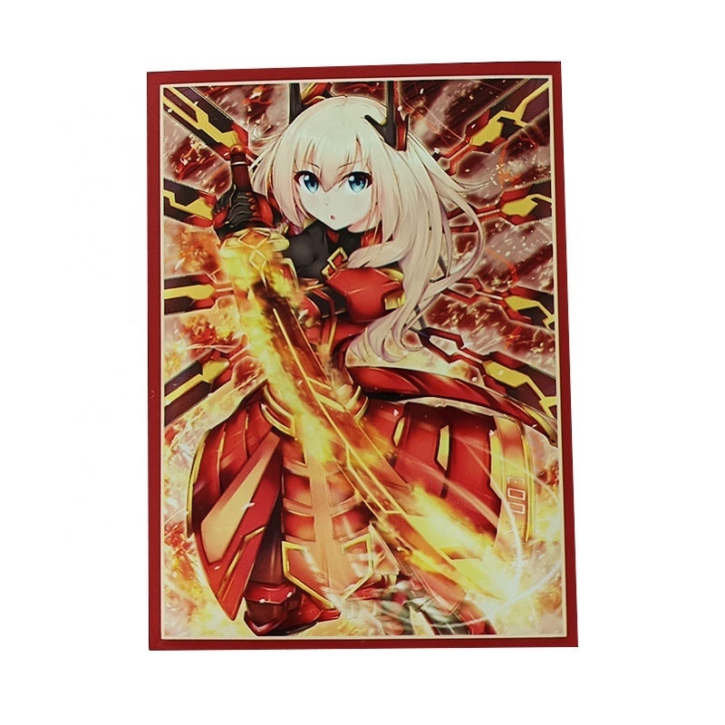 Wholesale Sexy Art Printing Card Sleeves Custom Mtg Yugioh Tcg Magic Game Cards Deck Protector Trading Anime Holder Sleeve