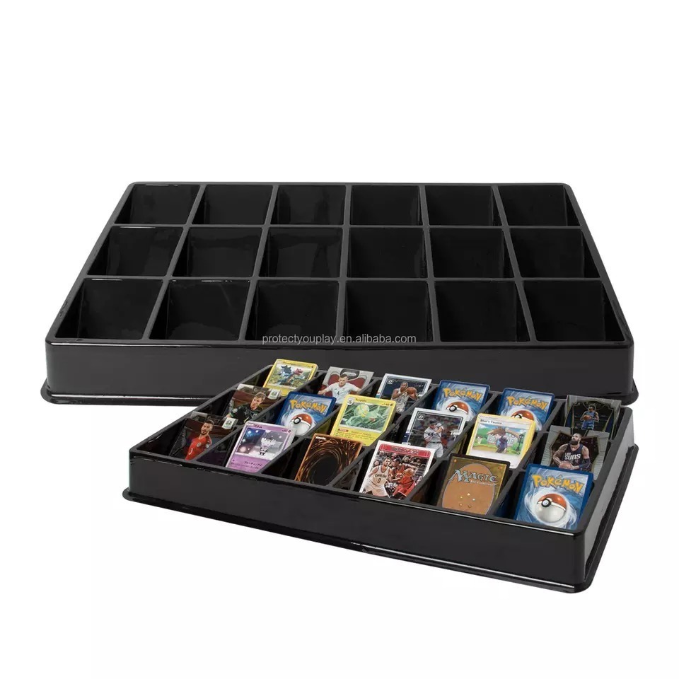 18 Slot Card Sorting Tray For Trading Baseball Pokemon Yu Gi Oh And Magic The Gathering Playing Cards