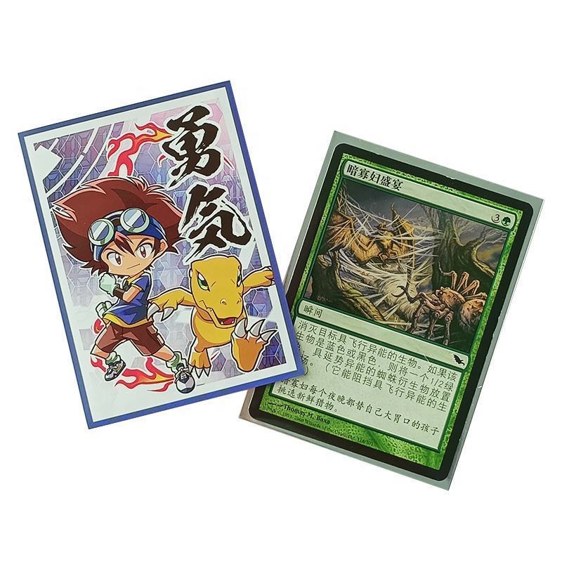 Game Card Sleeves Custom Printed Art Print Customized Card Sleeves For Game Pockmon Yugioh Mtg Magic Card