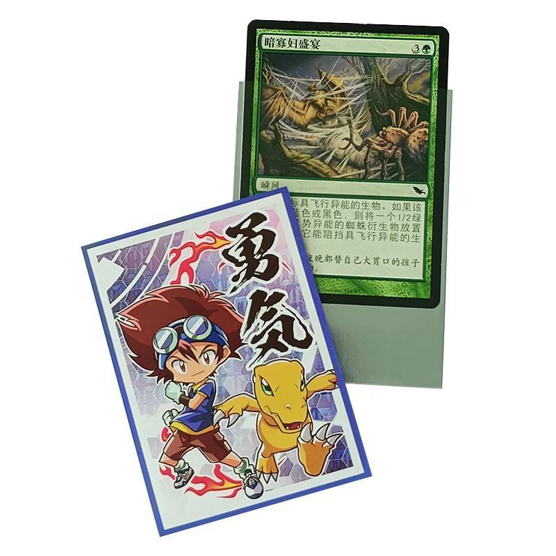 Game Card Sleeves Custom Printed Art Print Customized Card Sleeves For Game Pockmon Yugioh Mtg Magic Card